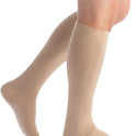EvoNation Men's USA Made 20-30 mmHg Knee High Compression Socks Tan Large