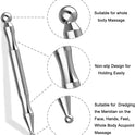 Stainless Steel Acupuncture Pen, Facial Reflexology and Deep Tissue Massage Tool