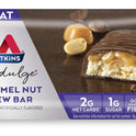 Atkins Endulge Caramel Nut Chew Bar, Low Sugar Snack, Dessert Bar, High Fiber Bar 1g Sugar, 10 Count