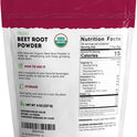 Kate Naturals Organic Beet Root Powder for Smoothies, Baking & Juice. Raw Beetroot Superfood & Natural Red Food Coloring (8oz, Non-GMO, Earthy Flavor)