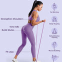 Fitense Resistance Bands Set - Pull Up Bands for Men & Women, 4 Levels, Anchor, Poster & Pouch