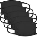 Fruit Of The Loom Unisex Reusable Cotton Face Cover 5 Pack Black