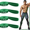 rosapoar natural latex resistance band pull up fitness exercise band