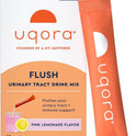 Uqora Flush - Urinary Tract* with D-Mannose, Vitamin C, Vitamin B6, Potassium, Magnesium & Calcium - Gluten-Free & Vegan - Pink Lemonade Flavor - 10 Packets (1 Pack)