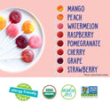 YumEarth Organic Pops Variety Pack, 40 Fruit Flavored Favorites Lollipops, Allergy Friendly, Gluten Free, Non-GMO, Vegan, No Artificial Flavors or Dyes