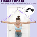 Fitense Resistance Bands Set - Pull Up Bands for Men & Women, 4 Levels, Anchor, Poster & Pouch