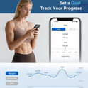 GE Smart Bathroom Scales with 14 Body Composition Metrics, 400 lbs, Black