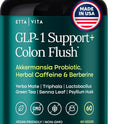 GLP-1 Support + Colon Cleanse – Weight Loss, Gut Health & Energy – Appetite Suppressant & Fat Burner – Berberine, Akkermansia Probiotic, Yerba Mate, Psyllium Husk, Senna Leaf – Women & Men, 60capsules