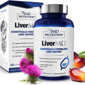 1MD Nutrition LiverMD - Liver Support Supplement | Siliphos Milk Thistle Extract & NAC - Supports Healthy Energy, Immunity & Overall Health - Liver Cleanse & Support | 60 Capsules