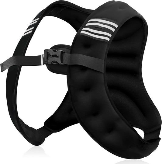 NATURELUX Weighted Vest for Men & Women - 5-30lbs Adjustable Weight Vest for Workouts, Running, Walking