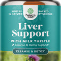 Liver Cleanse Detox & Repair - Milk Thistle Supplement for Digestion & Immune Health - Ginger Root, Choline & Dandelion Root - Herbal Liver Support with Silymarin, Beetroot & Artichoke - 70 Count