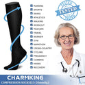 CHARMKING Compression Socks for Women and Men 15-20 mmHg