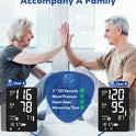 Blood Pressure Monitor Upper Arm, Accurate Cuff 8.7-15.7, Large Backlight Display, 2 Users, 240 Sets Memory, HR Detection