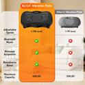 GLYLF Vibration Plate Exercise Machine, 130 Levels, 450 Lbs