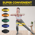 Tribe Fabric Resistance Bands for Working Out - 5 Piece Set for Legs and Glutes