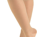 Truform 15-20 mmHg Women's Knee High Compression Stockings, Open Toe, Medium