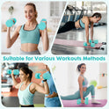 EQUIPRO Adjustable Dumbbell Set for Women, 2lb-5lb Free Weights with Soft Rubber Handle