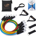 Fit Simplify Resistance Tube Bands 12 Piece Set with Instruction Booklet