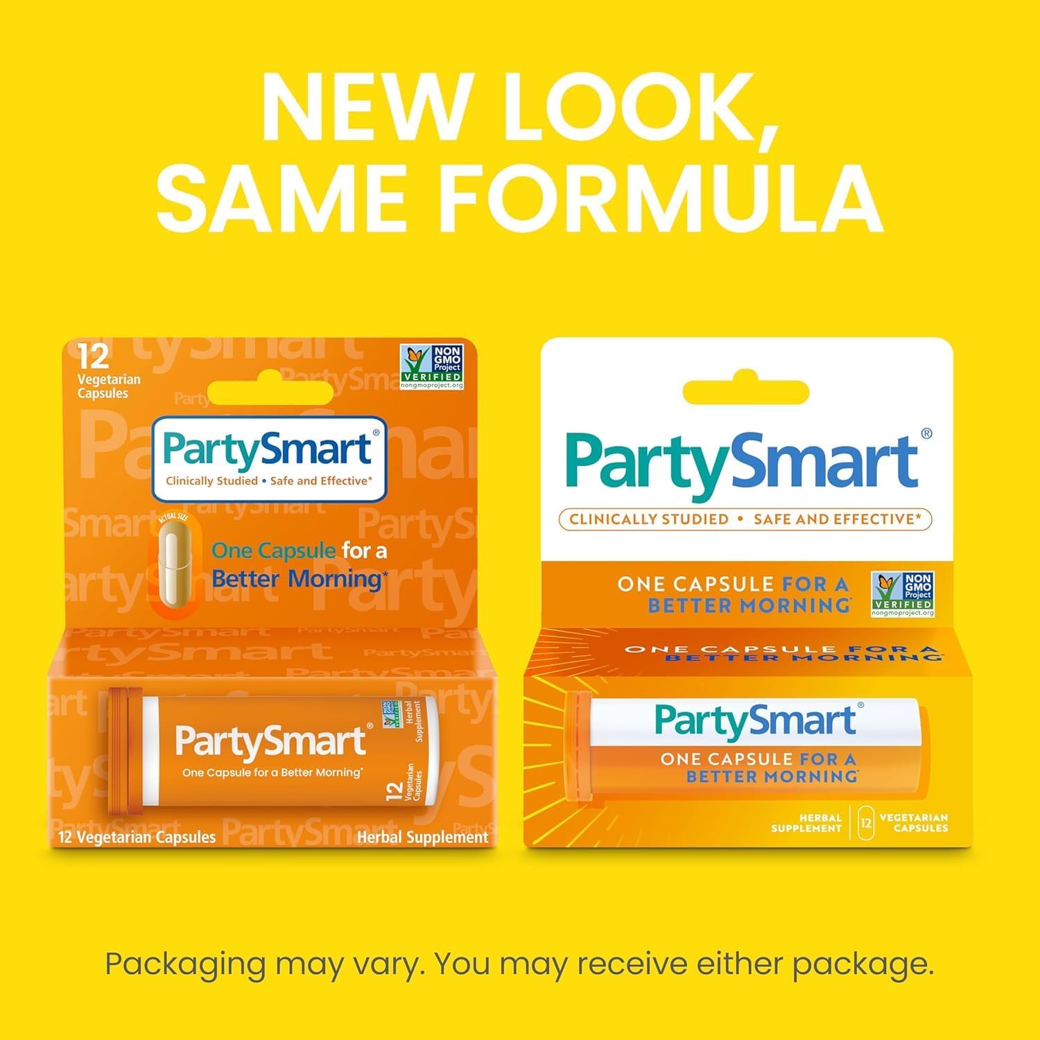 Himalaya PartySmart, 12 Capsule Tube, Plant Based, Vegan, Non-GMO, Gluten Free, Clinically Studied Alcohol Breakdown Liver Support