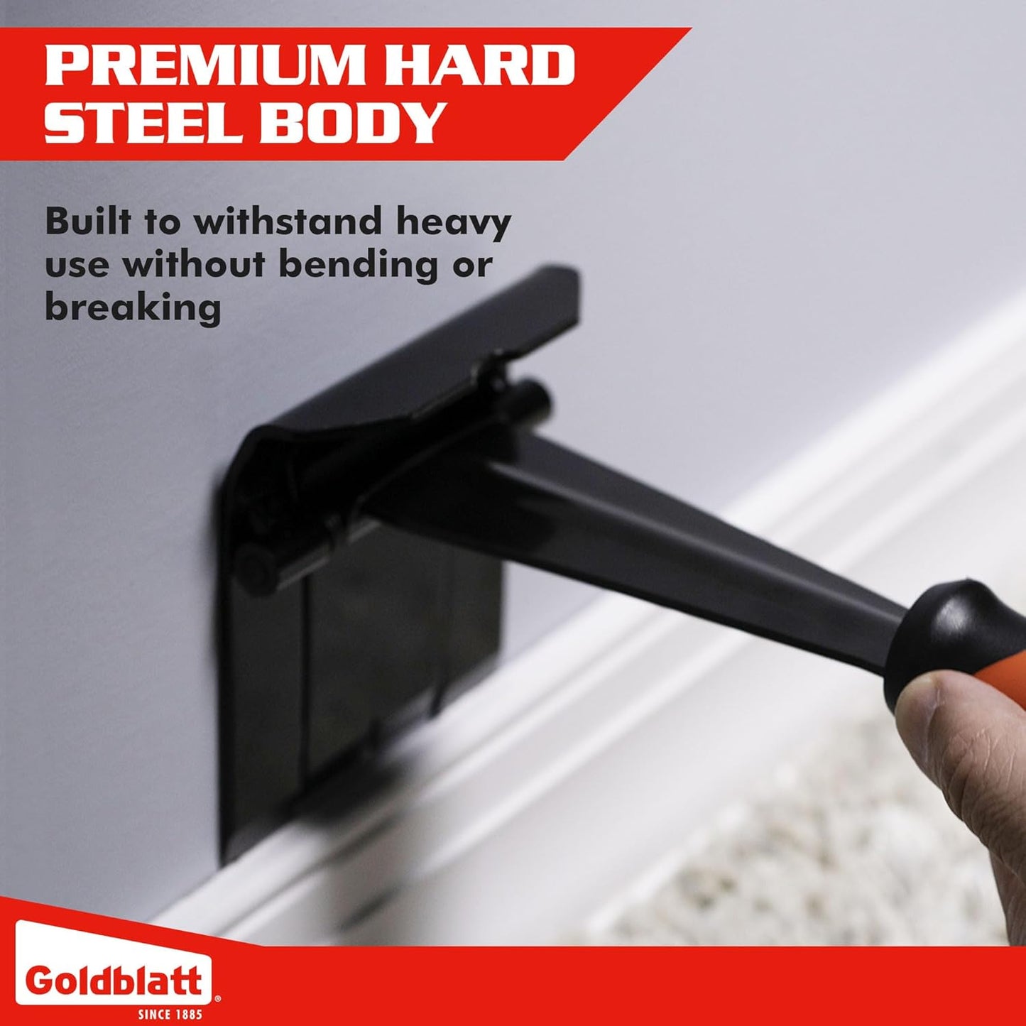 Goldblatt Trim Puller, 4-Inch Tile Removal Multi-Tool for Commercial Work & Home Improvement, Baseboard, Molding, Siding and Floor Removal, Remodeling