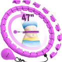 Weighted Hula Hoop for Adults - 47" Fitness Hoop with 24 Detachable Links for Weight Loss