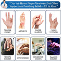 Simplation Trigger Finger Splint and Ice Pack Set for Pain Relief