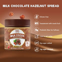 ChocZero Milk Chocolate Hazelnut Spread - No Added Sugar, Keto Friendly Low-Carb Chocolate Hazelnut Dessert & Bread Topping, Gluten Free, High Fiber, 12 oz Jar