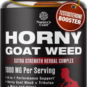 Horny Goat Weed for Men - Extra Strength Male Supplement with Black Maca Root, Tongkat Ali, Saw Palmetto & Panax Ginseng Extract for Stamina & Energy - 60 Count