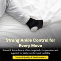 BraceUP Ankle Brace - Relieve Pain, Enhance Stability for Foot Pain, Sprained Ankle, Achilles Tendonitis