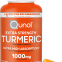 Qunol Turmeric Curcumin Supplement, 1000mg with Ultra High Absorption, for Joint Support, Extra Strength Capsules, 150 Count