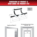 Iron Gym Pull-Up Bar - Total Upper Body Workout, Adjustable Width, Portable Doorframe Chin-Up Bar