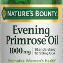 Nature's Bounty Primrose Oil 1000mg, Promotes Women's Health, Herbal Supplement, Gluten Free, 60 Rapid release Softgels