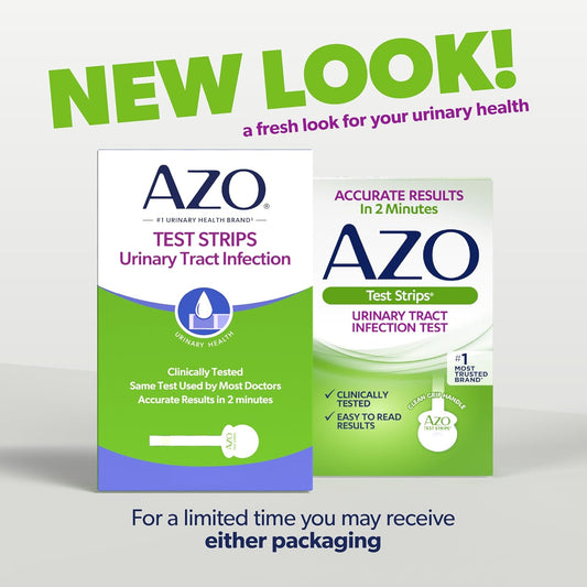 AZO Urinary Tract Infection Test Strips, 3 Count, Clinically Tested, Accurate Results