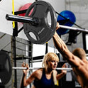 Clout Fitness Quick Release Olympic Barbell Clamps - Pair of 2" Locking Weight Clips