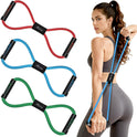 HPYGN Figure 8 Resistance Bands for Women and Men, 8 Shaped Exercise Bands for Arms, Chest, and Yoga