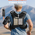 Renoj Weighted Vest for Fitness: 6lb-20lb Fixed Weights, Reflective Strips, Storage Pocket