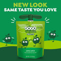 GoGo squeeZ Fruit on the Go, Apple Apple, 3.2 oz (Pack of 20), Unsweetened Fruit Snacks for Kids, Gluten Free, Nut Free, and Recloseable Cap, BPA Free Pouches (Packaging May Vary)