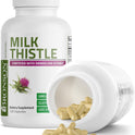 Bronson Milk Thistle Silymarin Marianum & Dandelion Extract Liver Health Support, Antioxidant Support, Detox, 120 Capsules
