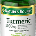 Nature's Bounty Turmeric with Black Pepper Extract, Supports Antioxidant Health, 1000mg, 60 Capsules