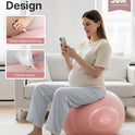 YOTTOY Anti-Burst Exercise Ball, 2000lb Capacity, Thick Workout Ball