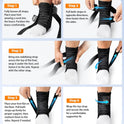 Slim-Fit Ankle Brace for Sprained Ankle, Quick Lace Up Ankle Support for Women Men