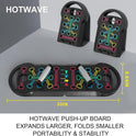 HOTWAVE 20-in-1 Foldable Push Up Board for Home Gym Strength Training