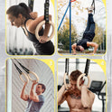 GHB 1.25" Olympic Rings Wooden Gymnastic Rings - Adjustable Straps, Workout Rings for Bodyweight Fitness