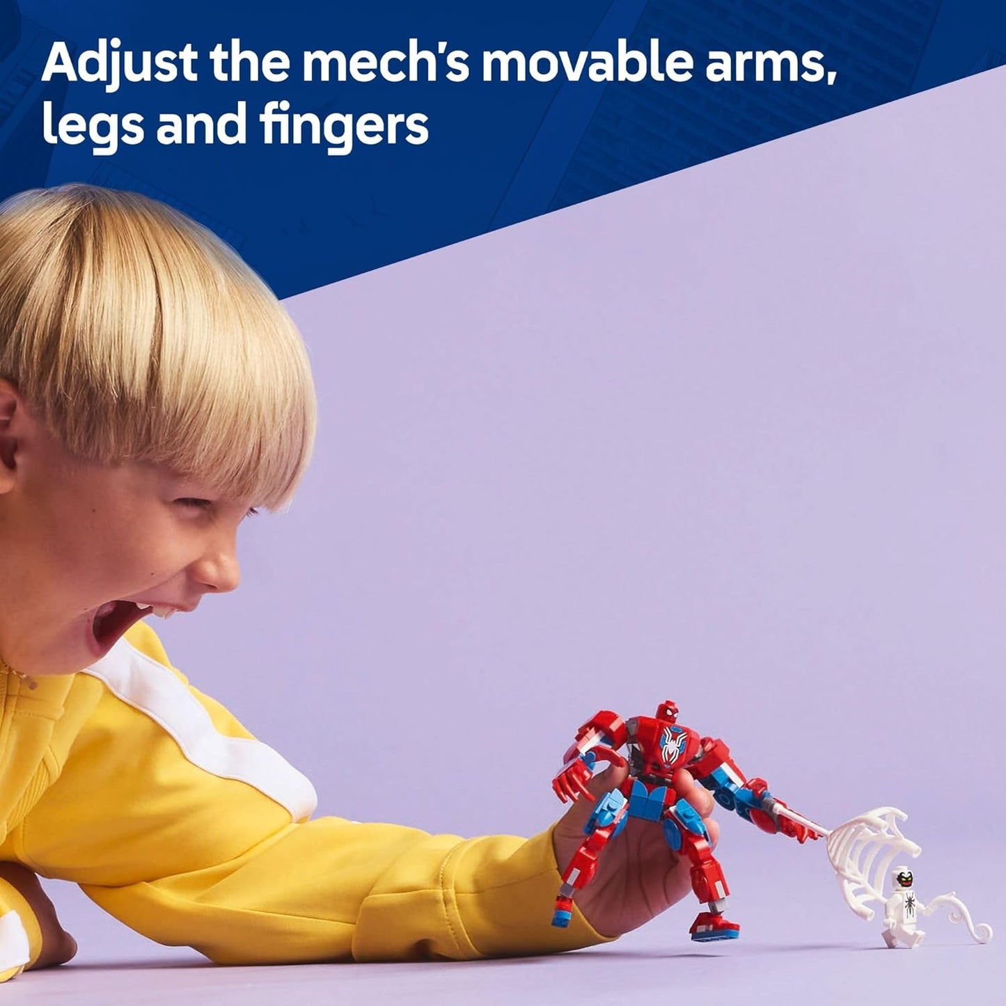 LEGO Marvel Spider-Man Mech vs. Anti-Venom Building Toy Set - Spider-Man Toy for Kids, Boys and Girls, Ages 6+ - Buildable Action Figure - Superhero Gift for Birthday - 76308