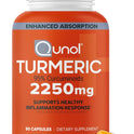 Qunol Turmeric Curcumin 2250mg, Black Pepper Extract, Supports Joint Health, 90 Capsules