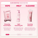 The Face Shop Rice Water Bright Makeup Remover Wipes for Face with Rice Extract, Brightening, Moisturizing, Infused with Cleansing Milk, Vegan Disposable Cleansing Facial Wipes, Korean Skin Care