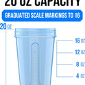 VELOMIX 20oz Protein Shaker Bottle, Leak-Proof, Dishwasher Safe