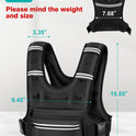 Adjustable Weighted Vest with Storage Pockets - Perfect for Workout, Running, Walking