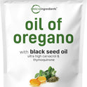 Micro Ingredients Oil of Oregano Softgels, 300 Count | 2 in 1 Formulated with Black Seed Oil | 4X Strength Carvacrol & Thymoquinone | Plant Based, Non-GMO