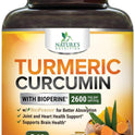 Turmeric Curcumin Supplement - 2400mg Organic Turmeric Per Serving